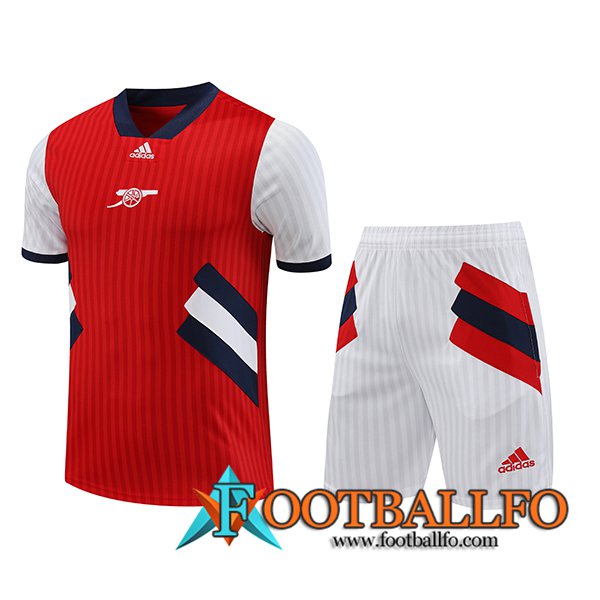Camiseta Entrenamiento + Cortos Arsenal Rojo 2023/2024 -02