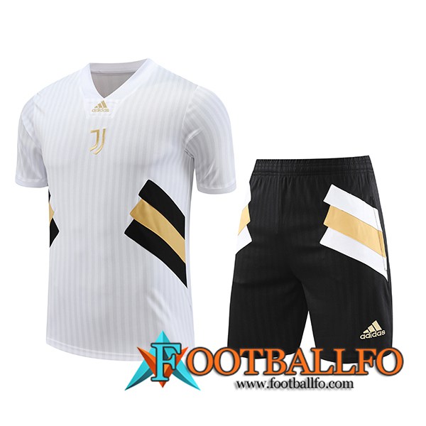 Camiseta Entrenamiento + Cortos Juventus Blanco 2023/2024 -04