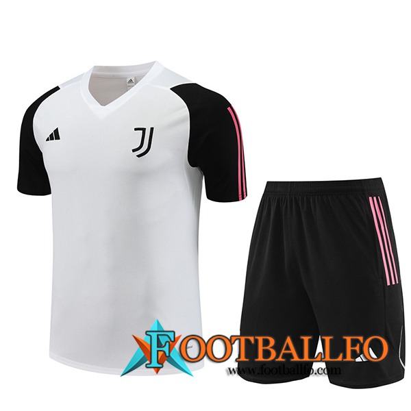 Camiseta Entrenamiento + Cortos Juventus Blanco 2023/2024 -05