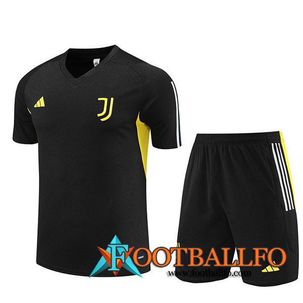 Camiseta Entrenamiento + Cortos Juventus Negro 2023/2024