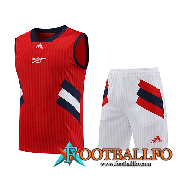 Camiseta Entrenamiento sin mangas + Cortos Arsenal Rojo 2023/2024