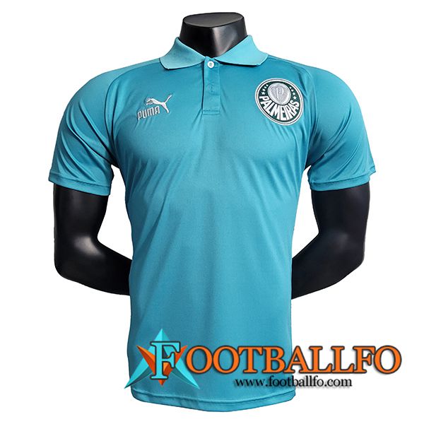 Camiseta Polo Palmeiras Azul Claro 2023/2024