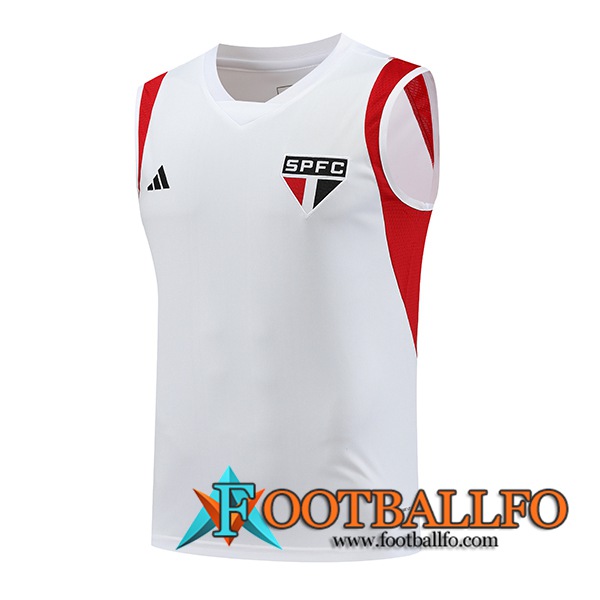 Chalecos De Futbol Sao Paulo FC Blanco 2023/2024 -02