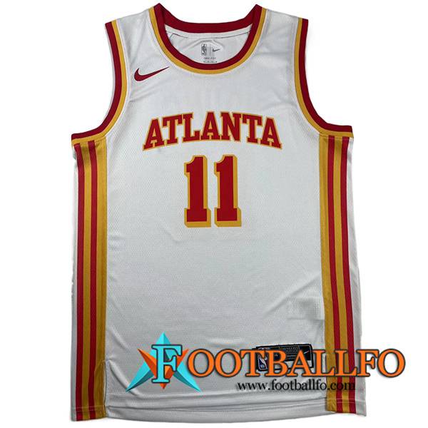 Camisetas Atlanta Hawks (YOUNG #11) 2023/24 Blanco