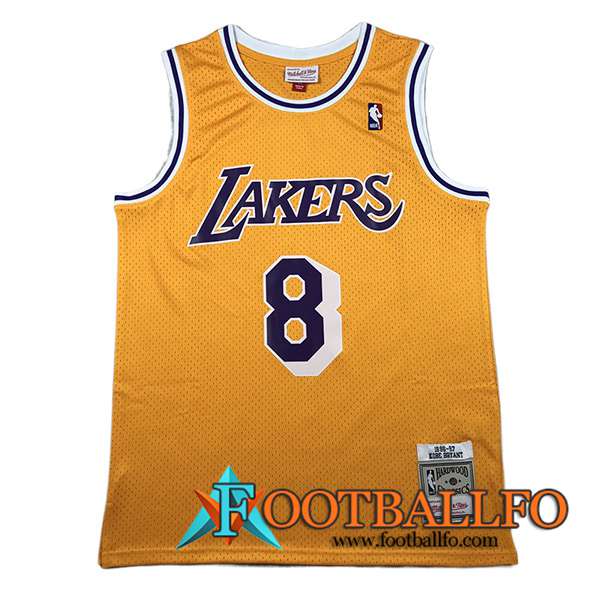 Camisetas Los Angeles Lakers (BRYANL #8) 2023/24 Amarillo