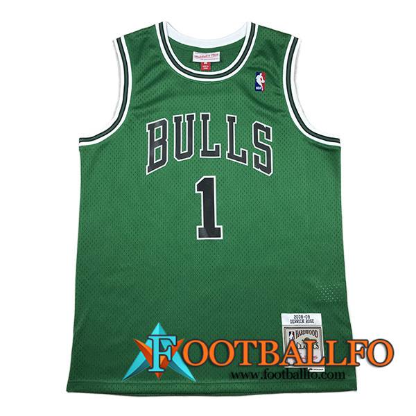 Camisetas Chicago Bulls (Rosa #1) 2023/24 Verde