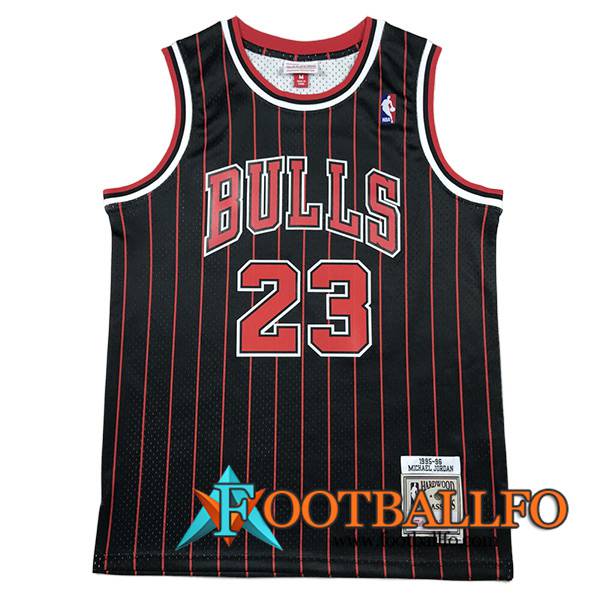 Camisetas Chicago Bulls (JORDAN #23) 2023/24 Negro/Rojo