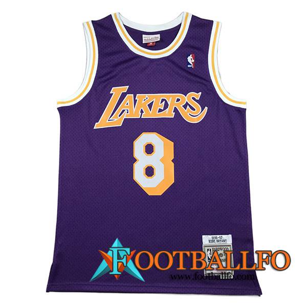 Camisetas Los Angeles Lakers (BRYANT #8) 2023/24 Violeta