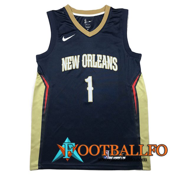Camisetas New Orleans Pelicans (WILLIAMSON #1) 2023/24 Negro