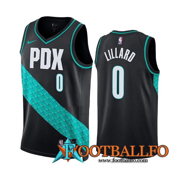 Camisetas Portland Trail Blazers (LILLAED #0) 2023/24 Negro