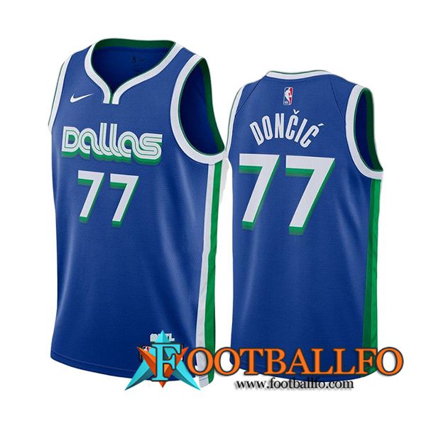 Camisetas Dallas Mavericks (DONCIC #77) 2023/24 Azul