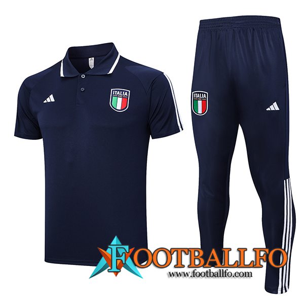 Camiseta Polo Italia Azul marino 2023/2024 -02