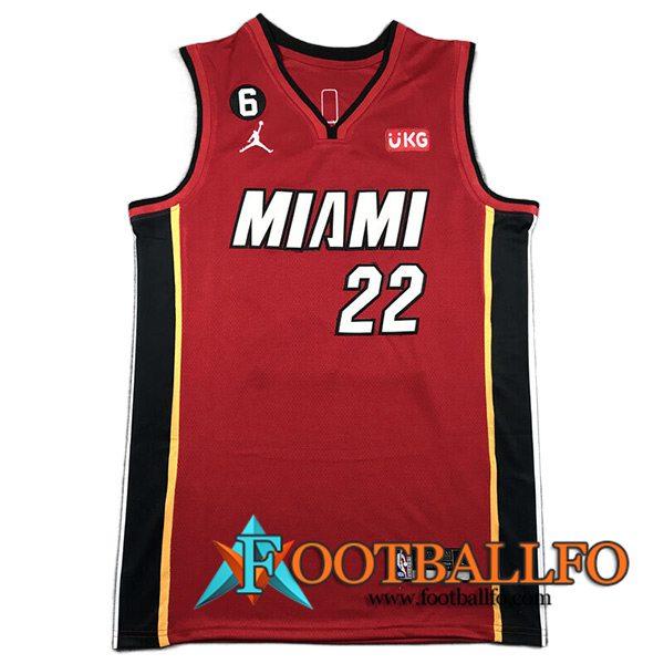 Camisetas Miami Heat (BUTLER #22) 2023/24 Rojo -02