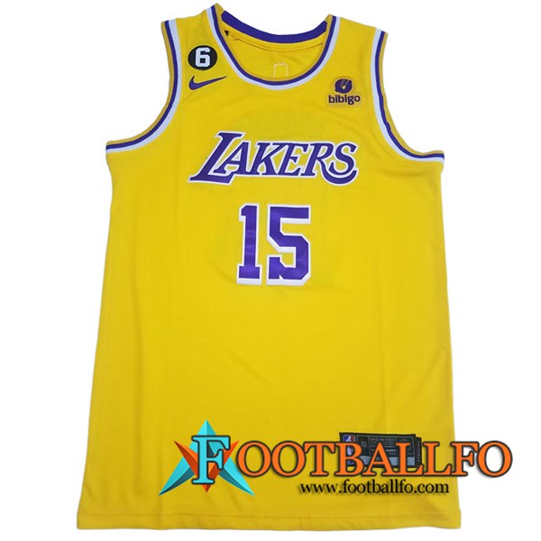 Camisetas Los Angeles Lakers (REAVES #15) 2023/24 Amarillo
