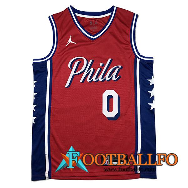 Camisetas Philadelphia 76ers (MAXEY #0) 2023/24 Rojo