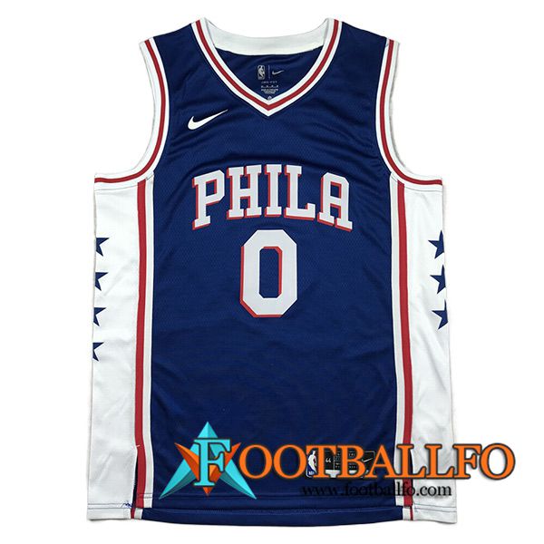 Camisetas Philadelphia 76ers (MAXEY #0) 2023/24 Azul
