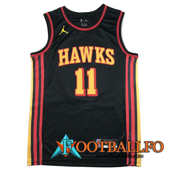 Camisetas Atlanta Hawks (YOUNG #11) 2023/24 Negro