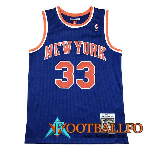 Camisetas New York Knicks (EWING #33) 2023/24 Azul