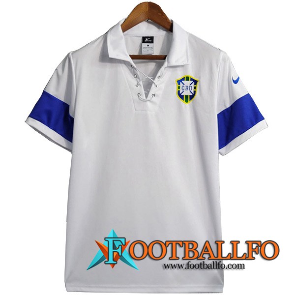 Camisetas De Futbol Brasil Retro Blanco 2004