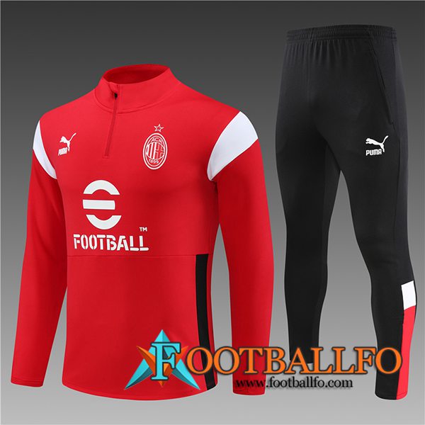 Chandal Equipos De Futbol AC Milan Ninos Rojo 2023/2024