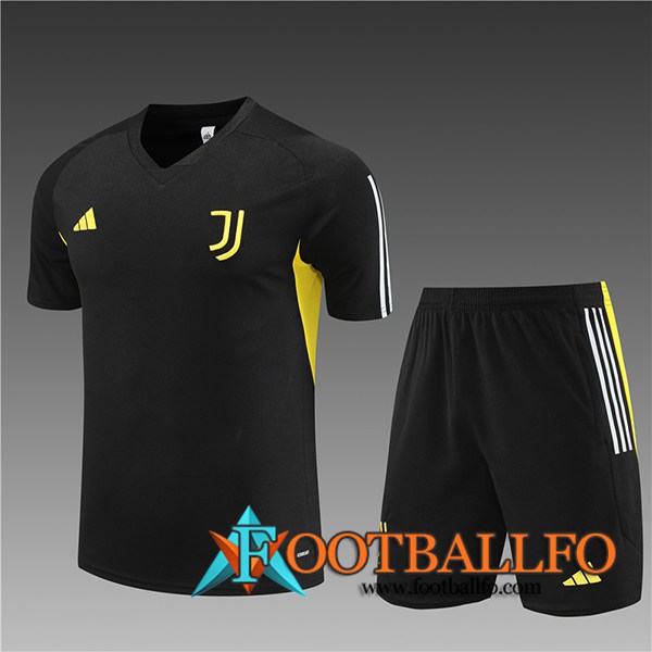 Camiseta Entrenamiento + Cortos Juventus Ninos Negro 2023/2024