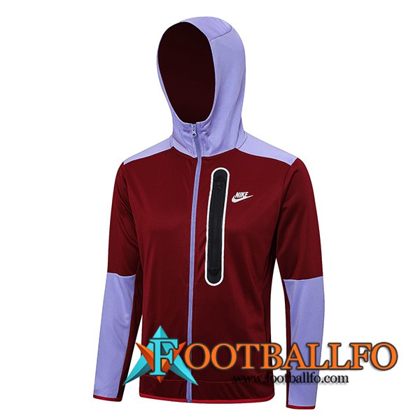 Chaqueta Con Capucha Nike Rojo/Violeta 2023/2024