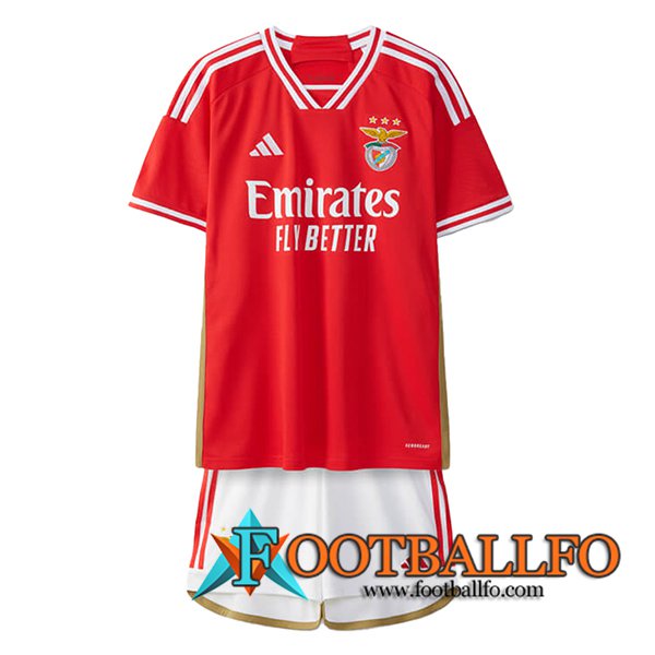 Camisetas De Futbol S.L.Benfica Ninos Primera 2023/2024