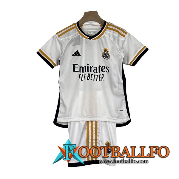 Camisetas De Futbol Real Madrid Ninos Primera 2023/2024