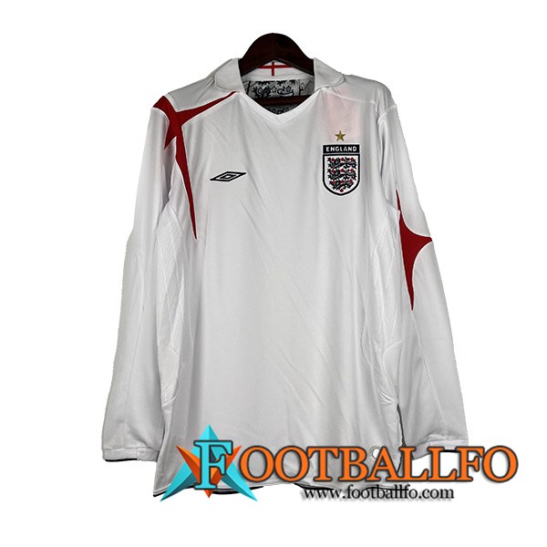 Camisetas De Futbol Inglaterra Retro Primera Manga Larga 2006/2007