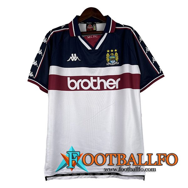 Camisetas De Futbol Manchester City Retro Primera 1997/1998