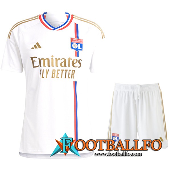 Camisetas Futbol Lyon Primera + Cortos 2023/2024