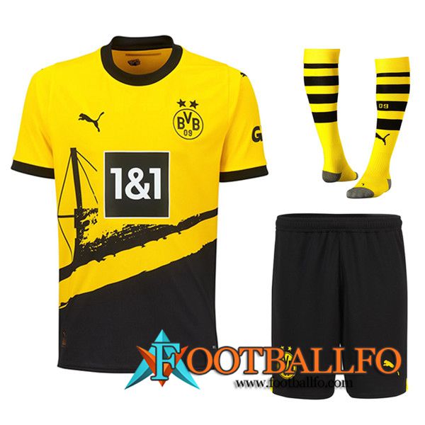 Camisetas Futbol Dortmund Primera (Cortos + Calcetines) 2023/2024