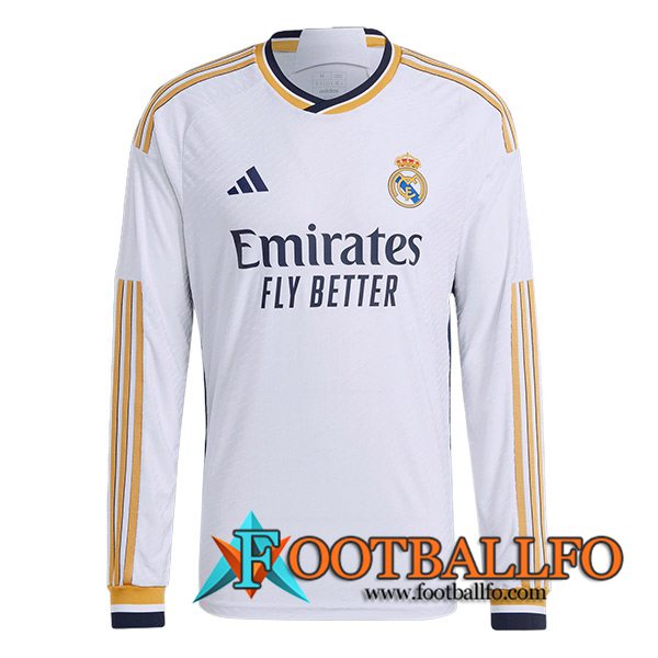 Nueva Camisetas De Futbol Real Madrid Primera Manga Larga 2023/2024