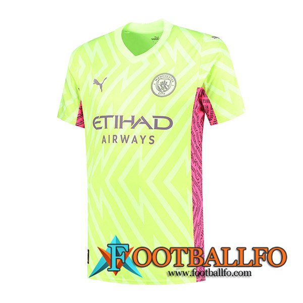 Camisetas De Futbol Manchester City Portero Shine Verde 2023/2024