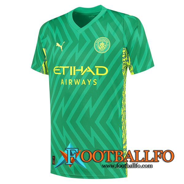 Camisetas De Futbol Manchester City Portero Verde 2023/2024