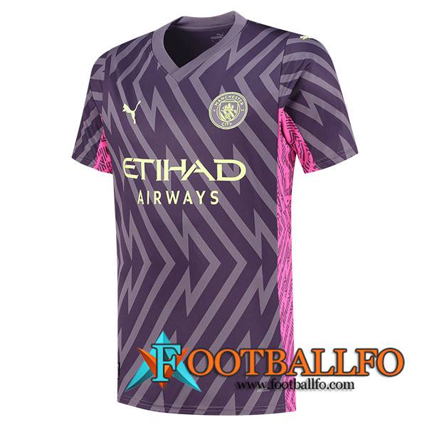 Camisetas De Futbol Manchester City Portero Violeta 2023/2024