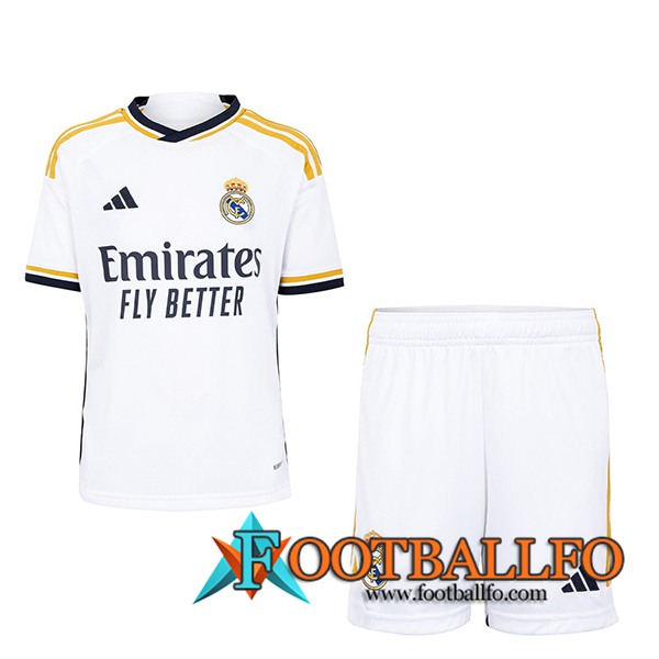 Nueva Camisetas De Futbol Real Madrid Ninos Primera 2023/2024