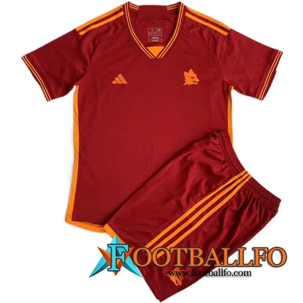 Camisetas De Futbol AS Roma Ninos Primera 2023/2024