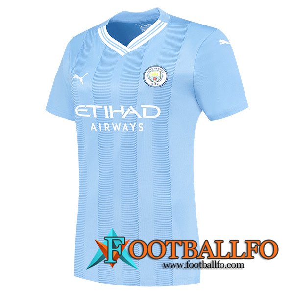 Camisetas De Futbol Manchester City Mujer Primera 2023/2024