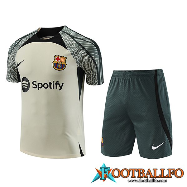 Camiseta Entrenamiento + Cortos Jordan FC Barcellona Verde 2023/2024