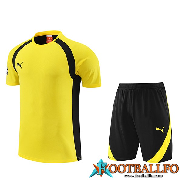 Camiseta Entrenamiento + Cortos Puma Amarillo 2023/2024