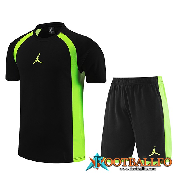Camiseta Entrenamiento + Cortos Jordan Negro 2023/2024