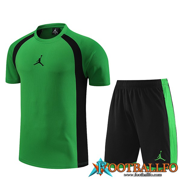 Camiseta Entrenamiento + Cortos Jordan Verde 2023/2024