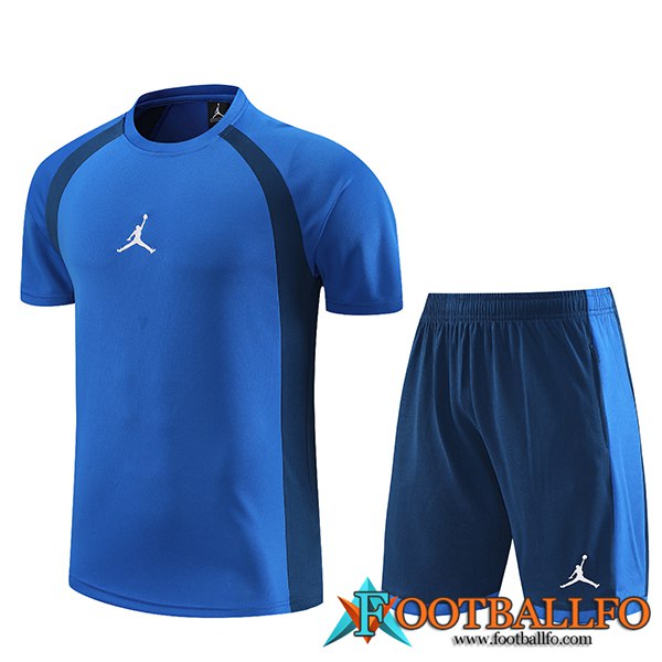 Camiseta Entrenamiento + Cortos Jordan Azul 2023/2024