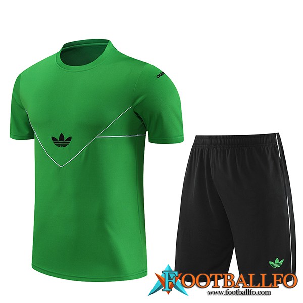 Camiseta Entrenamiento + Cortos Adidas Verde 2023/2024