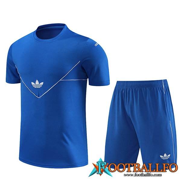 Camiseta Entrenamiento + Cortos Adidas Azul 2023/2024