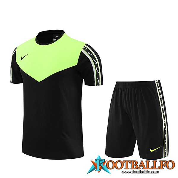 Camiseta Entrenamiento + Cortos Nike Negro/Verde 2023/2024