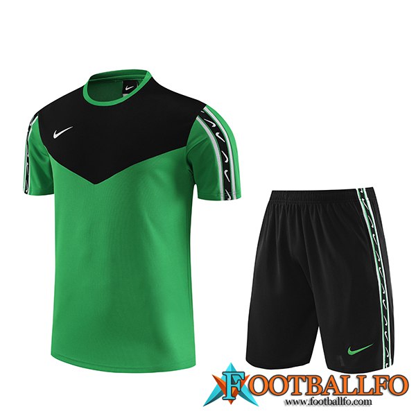 Camiseta Entrenamiento + Cortos Nike Verde 2023/2024