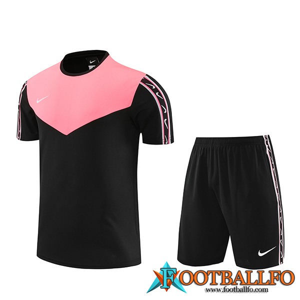 Camiseta Entrenamiento + Cortos Nike Negro/Rosa 2023/2024