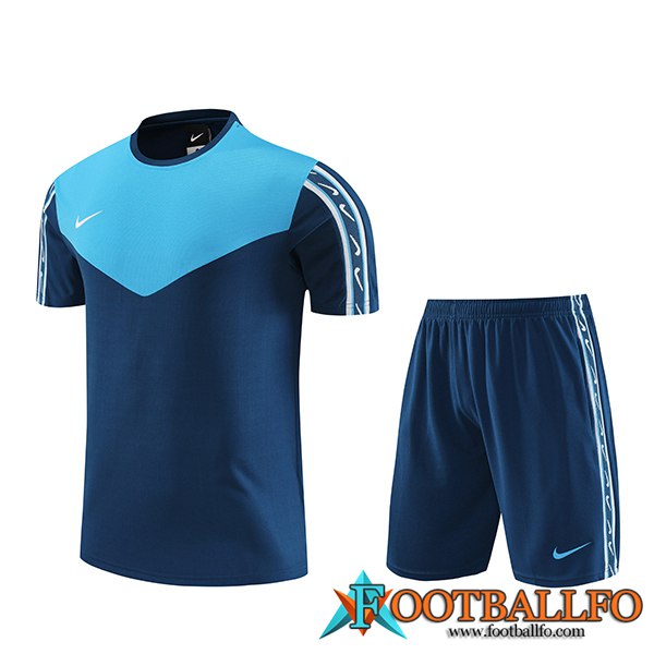 Camiseta Entrenamiento + Cortos Nike Azul 2023/2024